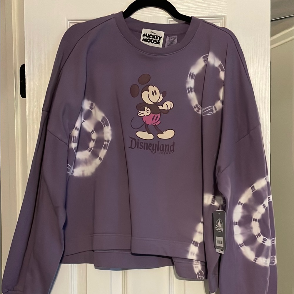 Disneyland Mickey Mouse Purple Sweatshirt